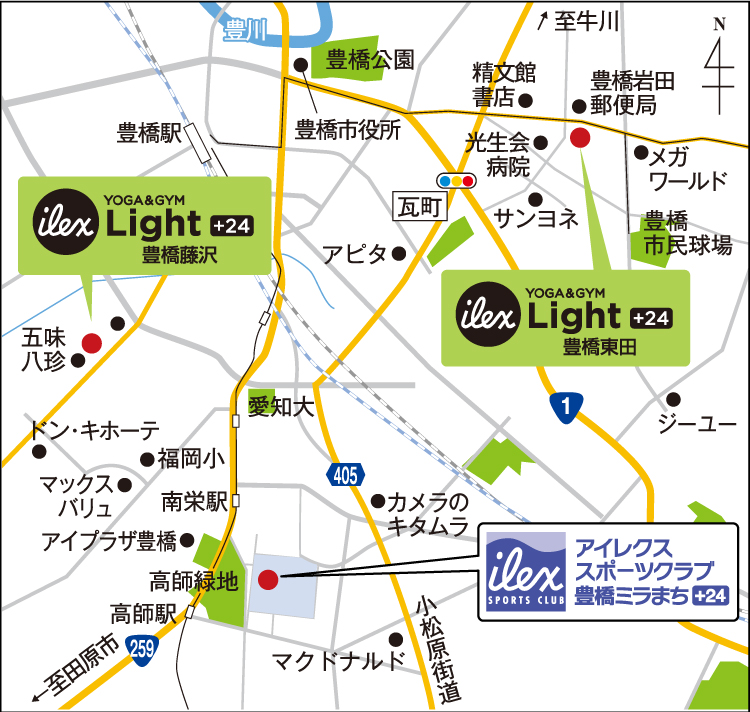 アイレクス豊橋用MAP