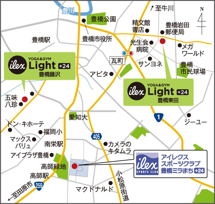 アイレクス豊橋用MAP