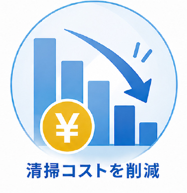 清掃コストを削減
