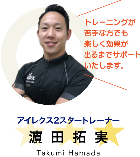 トレーニングが苦手な方でも楽しく効果が出るまでサポートいたします。