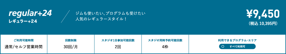 レギュラー+24